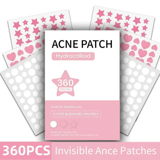 Hydrocolloid Acne Patches – Invisible Spot Treatment (360 Pcs)
